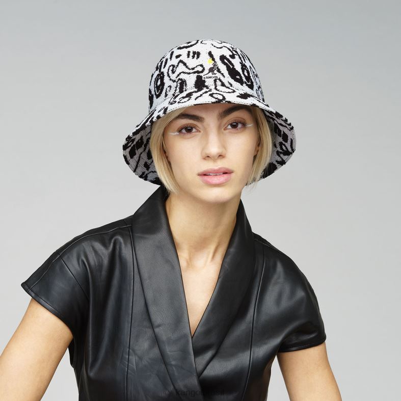 chapelaria | Kangol unissex Branco preto rei da rua casual Z4880473