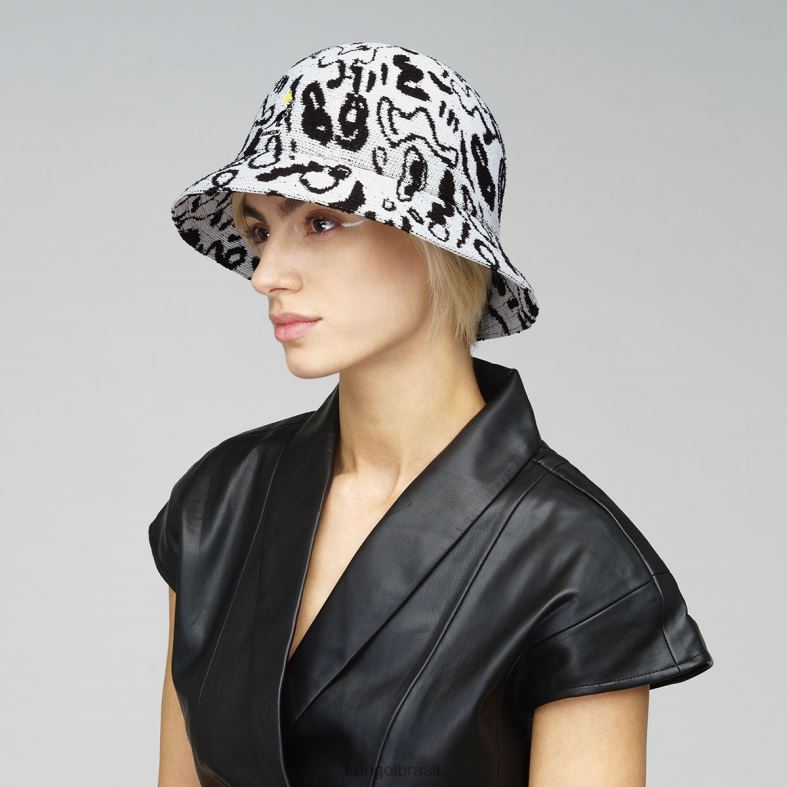 chapelaria | Kangol unissex Branco preto rei da rua casual Z4880473