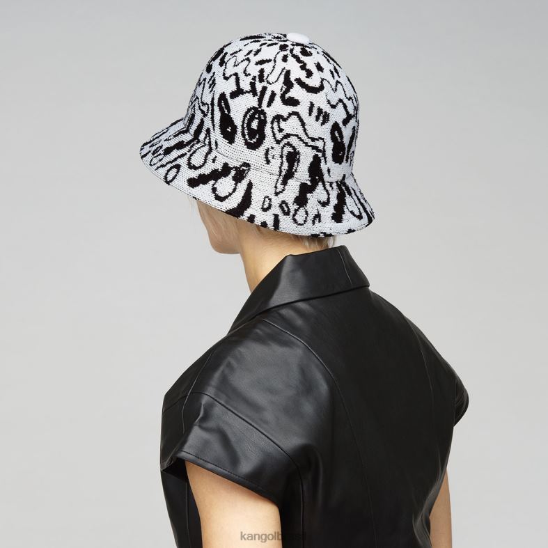 chapelaria | Kangol unissex Branco preto rei da rua casual Z4880473