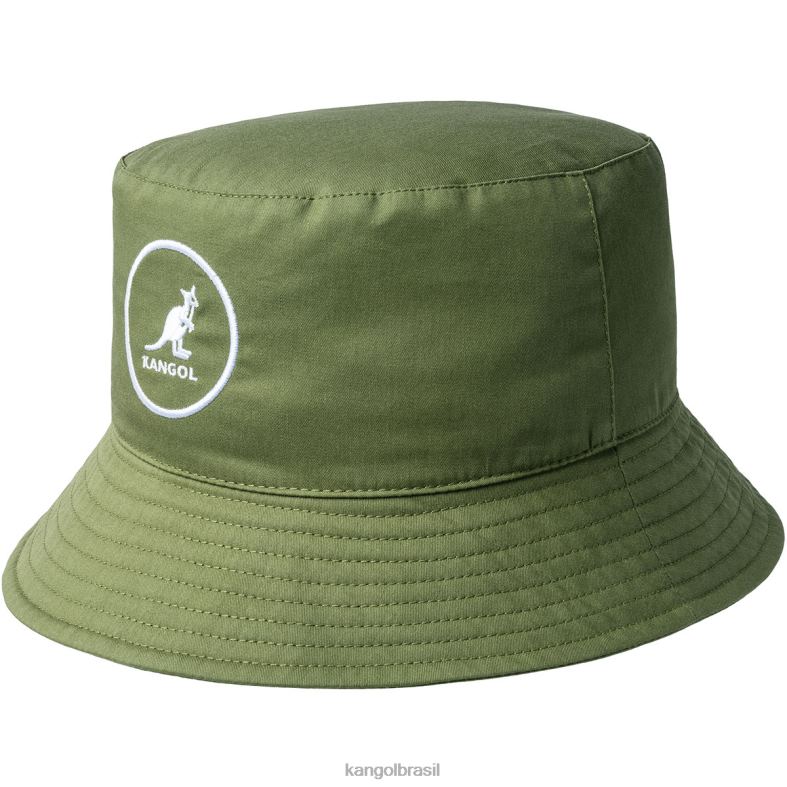 chapelaria | Kangol unissex Oliva balde de algodão Z4880540
