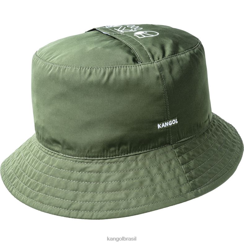 chapelaria | Kangol unissex Oliva balde de máscara de coordenadas Z4880669