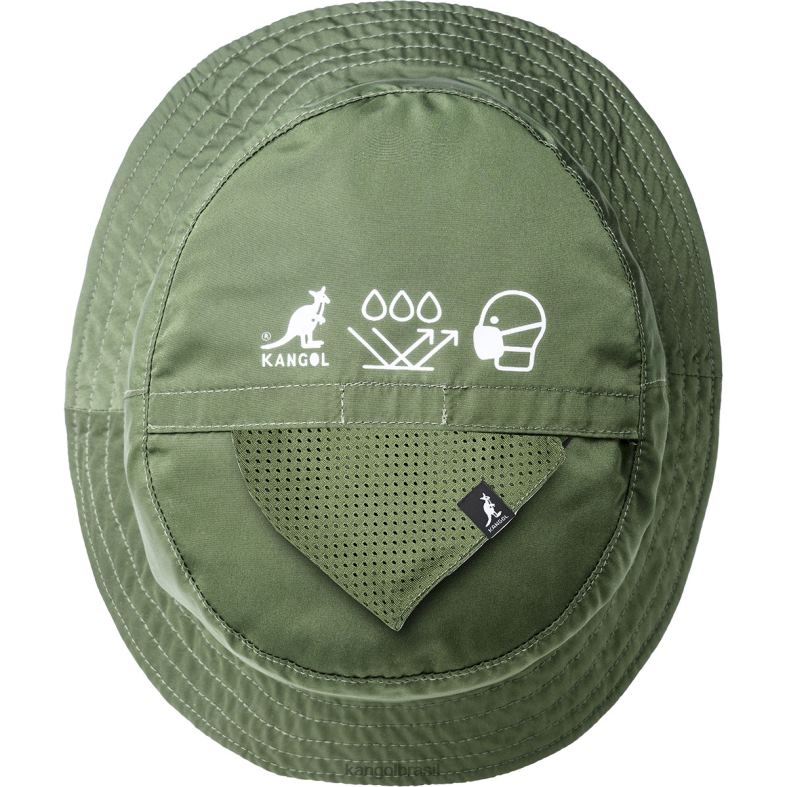 chapelaria | Kangol unissex Oliva balde de máscara de coordenadas Z4880669