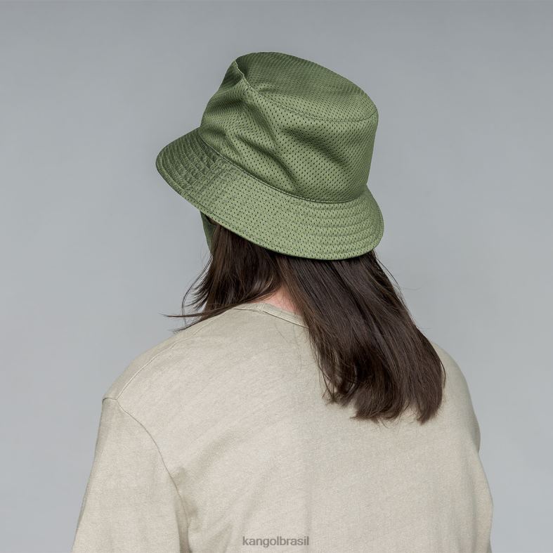 chapelaria | Kangol unissex Oliva balde de máscara de coordenadas Z4880669