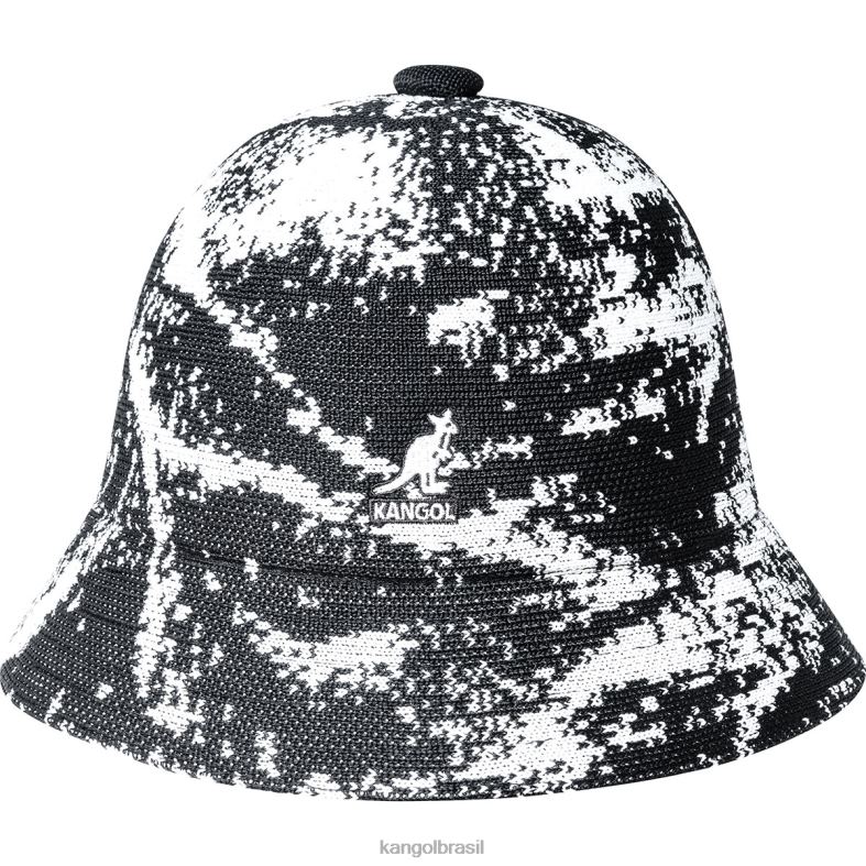 chapelaria | Kangol unissex Preto branco aerógrafo casual Z4880652