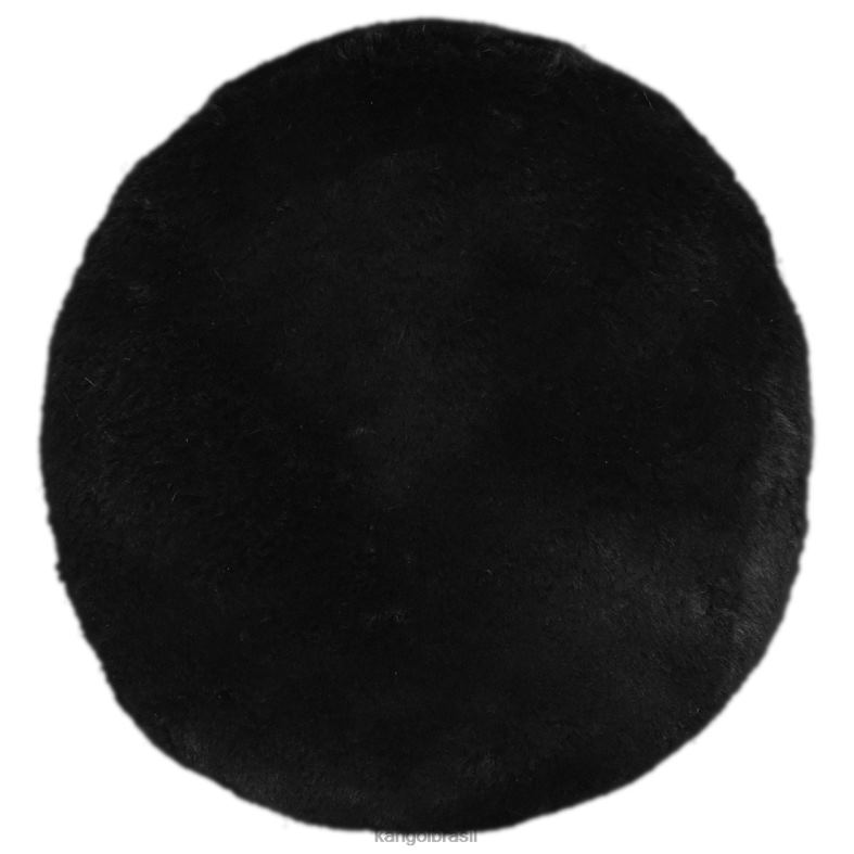 chapelaria | Kangol unissex Preto sólido boina de pele falsa Z4880403