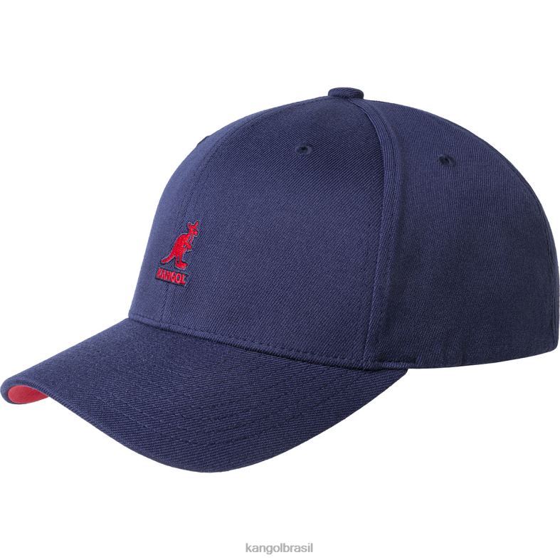 chapelaria | Kangol unissex ali azul beisebol flexfit de lã Z4880329