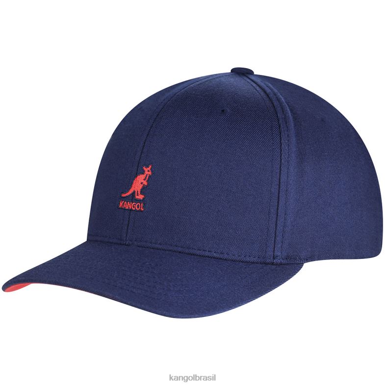 chapelaria | Kangol unissex ali azul beisebol flexfit de lã Z4880329