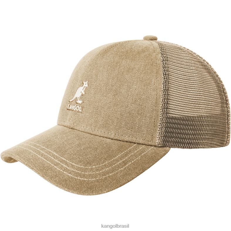 chapelaria | Kangol unissex aveia beisebol de malha de algodão angustiado Z4880293