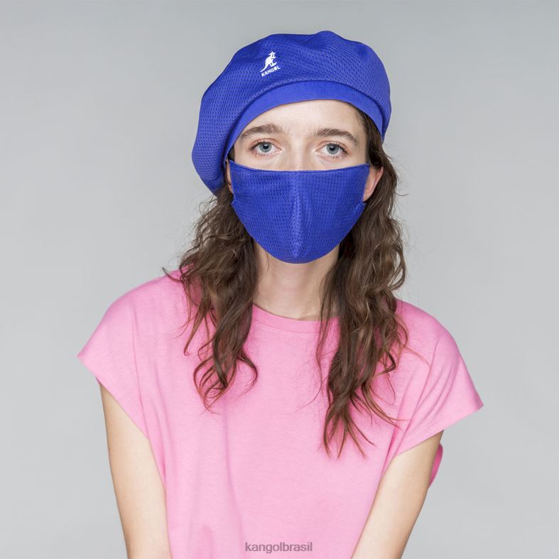 chapelaria | Kangol unissex azul boina de máscara de coordenadas Z4880420