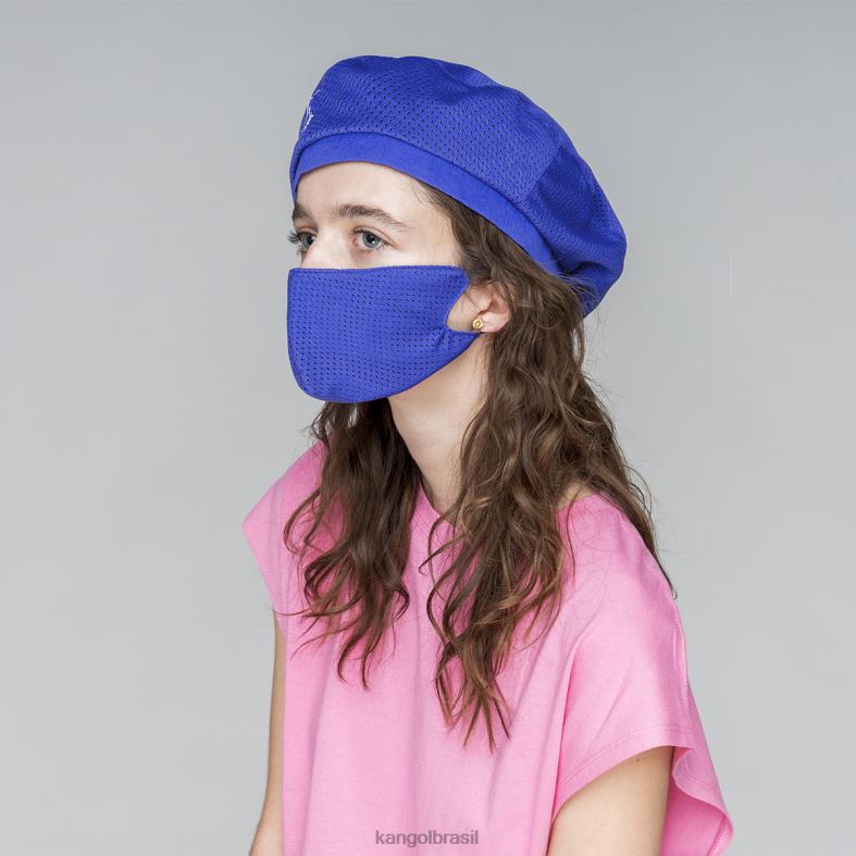 chapelaria | Kangol unissex azul boina de máscara de coordenadas Z4880420