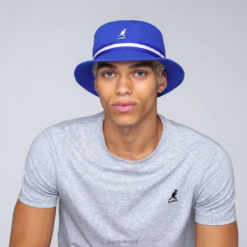 chapelaria | Kangol unissex azul de mykonos listra lahinch Z4880532