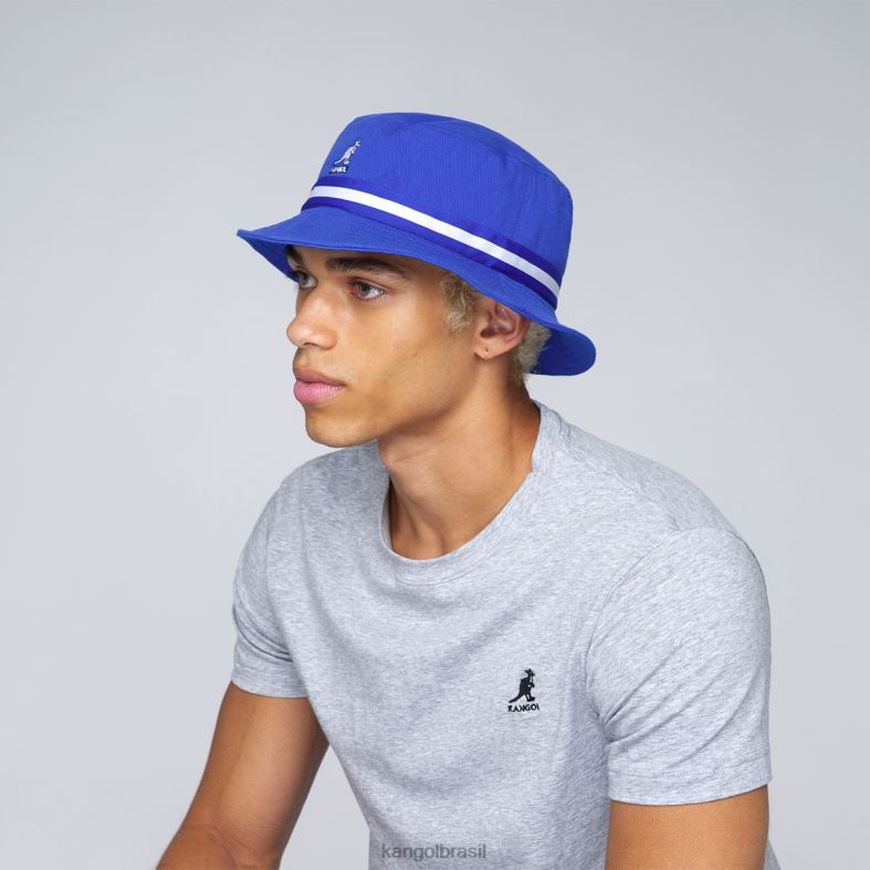 chapelaria | Kangol unissex azul de mykonos listra lahinch Z4880532