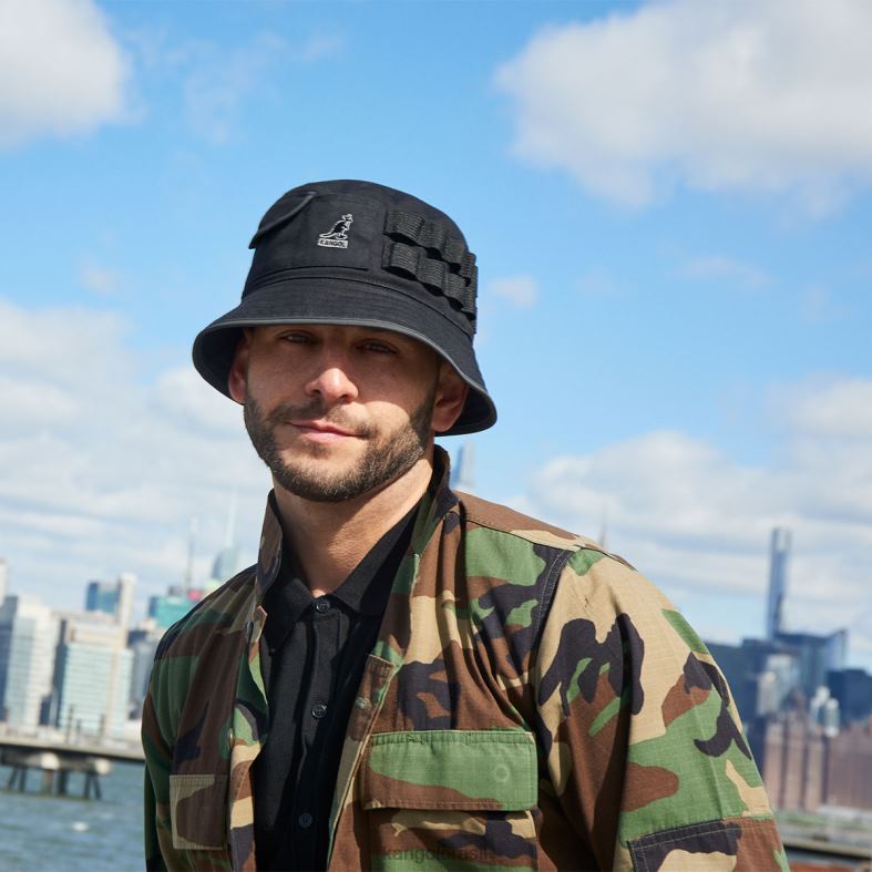 chapelaria | Kangol unissex azul escuro balde utilitário encerado Z4880665