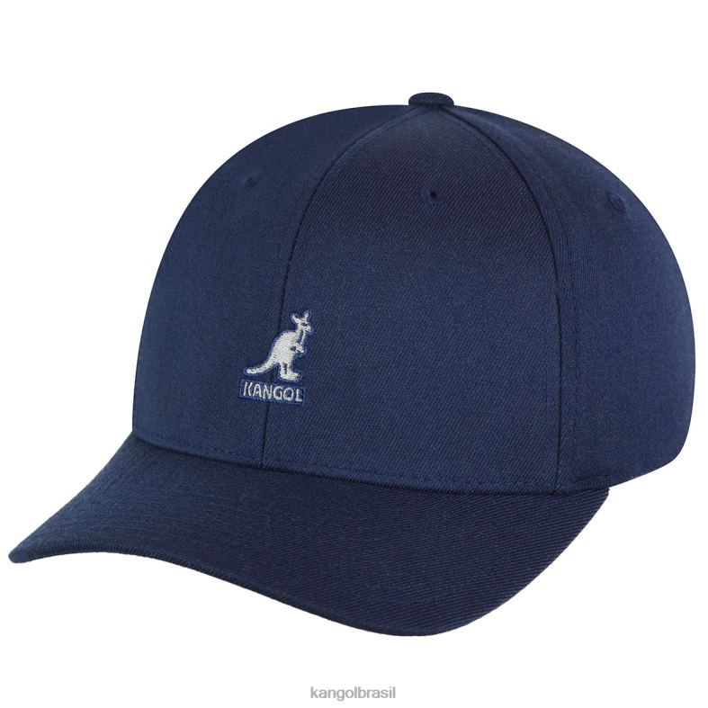 chapelaria | Kangol unissex azul escuro beisebol flexfit de lã Z4880316