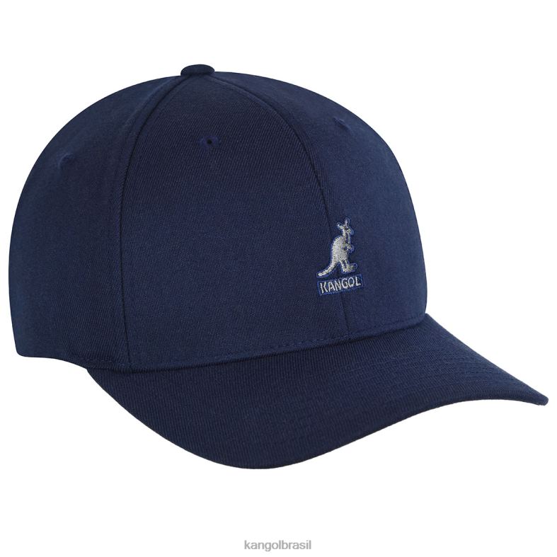 chapelaria | Kangol unissex azul escuro beisebol flexfit de lã Z4880316