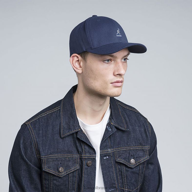 chapelaria | Kangol unissex azul escuro beisebol flexfit de lã Z4880316