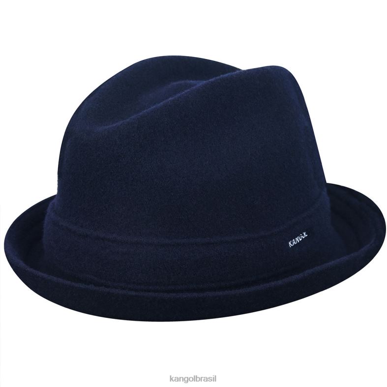 chapelaria | Kangol unissex azul escuro jogador de lã Z4880928