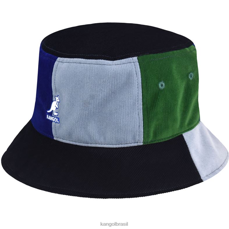 chapelaria | Kangol unissex azul escuro/multi balde de pops de contraste Z4880552