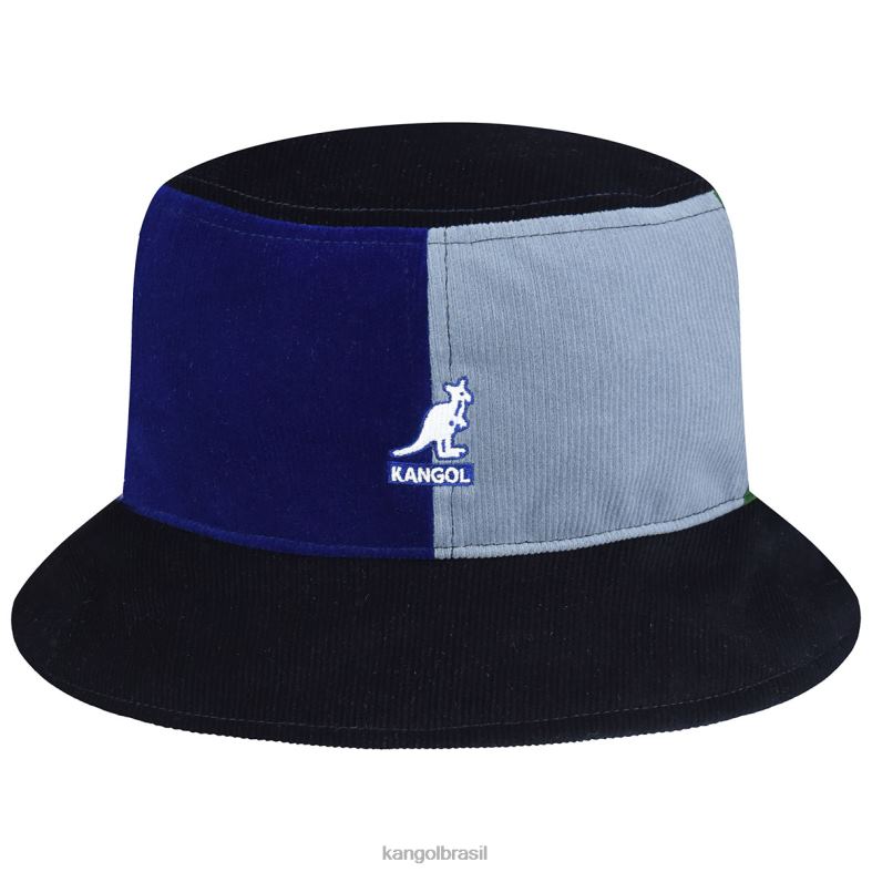 chapelaria | Kangol unissex azul escuro/multi balde de pops de contraste Z4880552