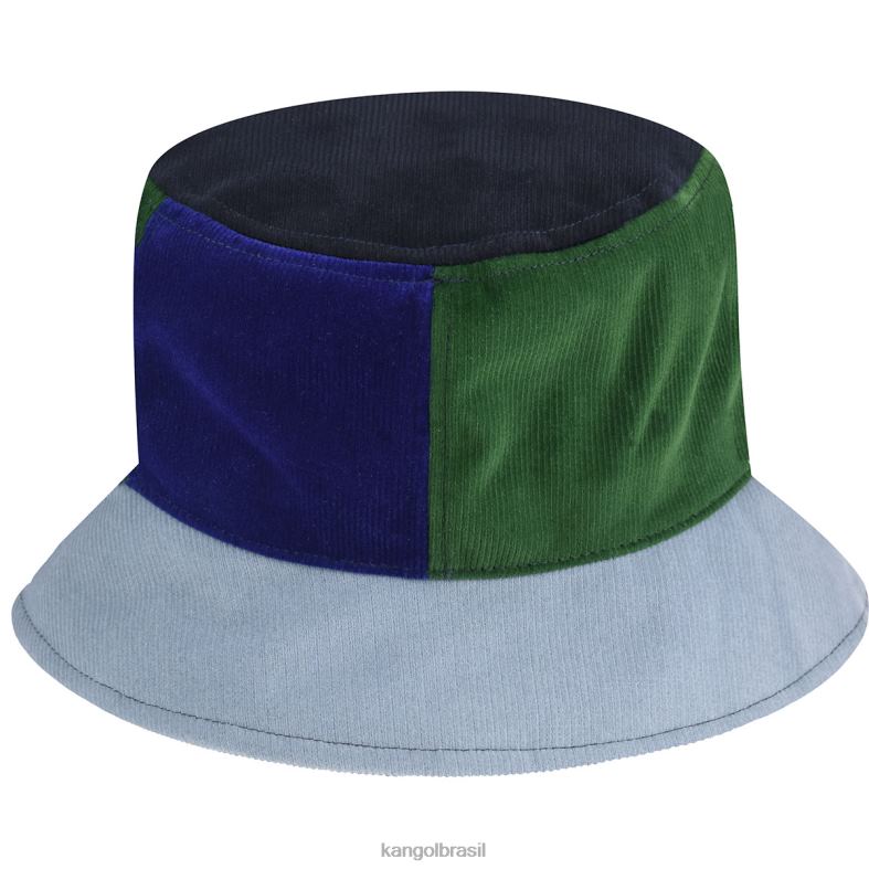 chapelaria | Kangol unissex azul escuro/multi balde de pops de contraste Z4880552