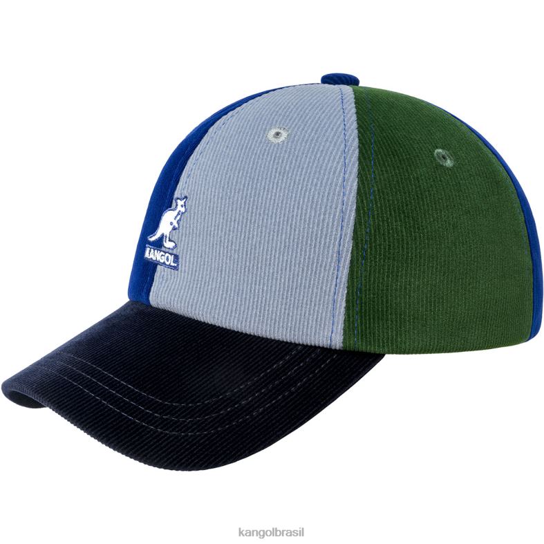 chapelaria | Kangol unissex azul escuro/multi contraste aparece beisebol Z4880368