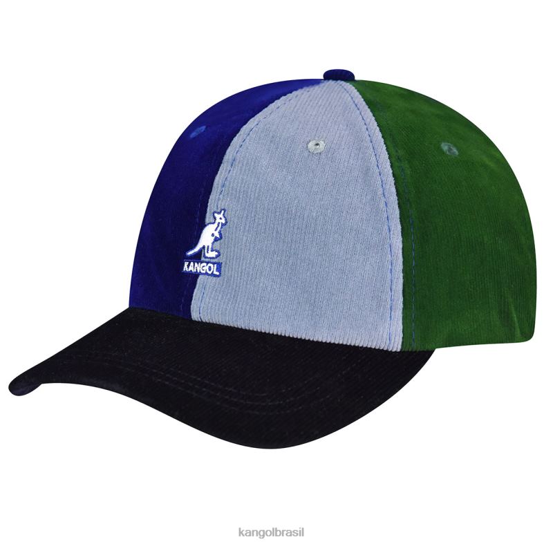 chapelaria | Kangol unissex azul escuro/multi contraste aparece beisebol Z4880368