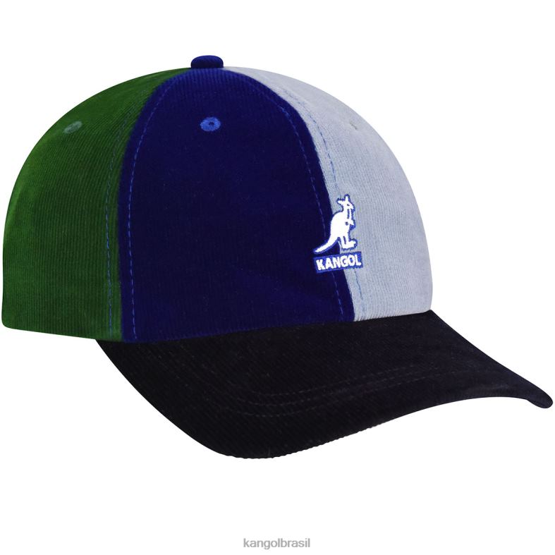 chapelaria | Kangol unissex azul escuro/multi contraste aparece beisebol Z4880368