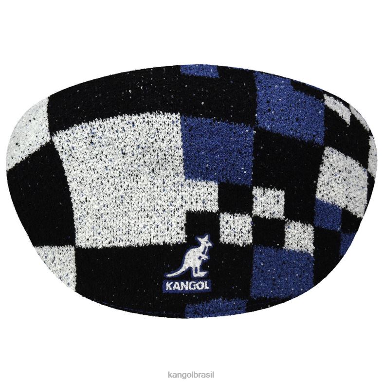 chapelaria | Kangol unissex azul estrelado/preto pop guingão 504 Z488012