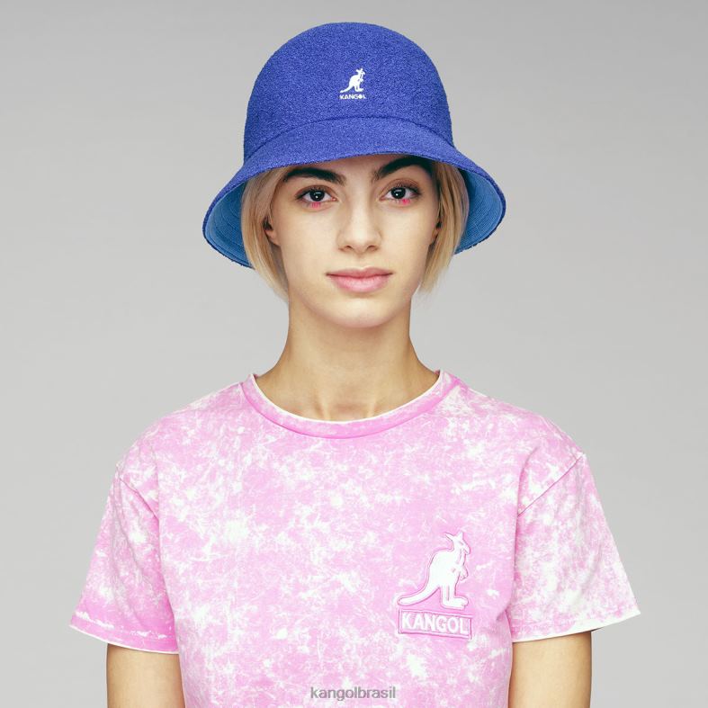 chapelaria | Kangol unissex azul estrelado/surf flip it reversível casual Z4880510