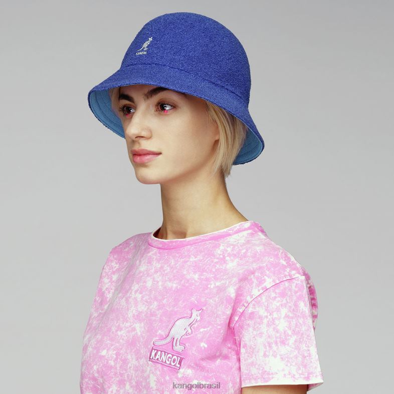 chapelaria | Kangol unissex azul estrelado/surf flip it reversível casual Z4880510