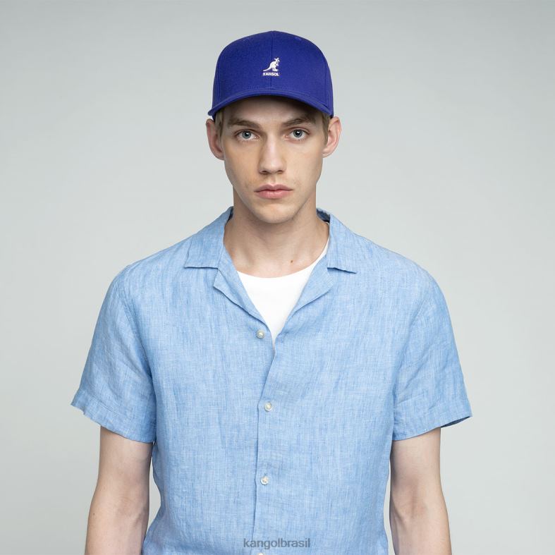 chapelaria | Kangol unissex azul real beisebol flexfit de lã Z4880323