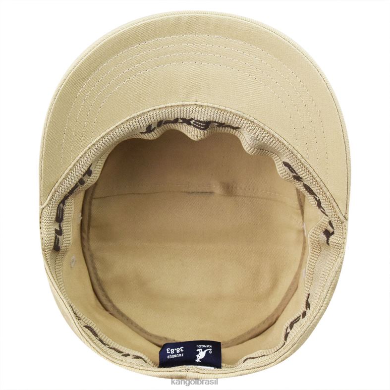 chapelaria | Kangol unissex bege boné do exército de sarja de algodão Z4880258