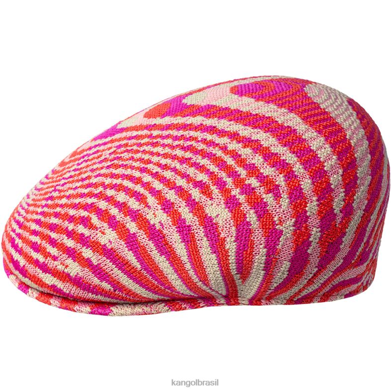 chapelaria | Kangol unissex bege/brilho cereja/rosa elétrico viagem selvagem 504 Z488095