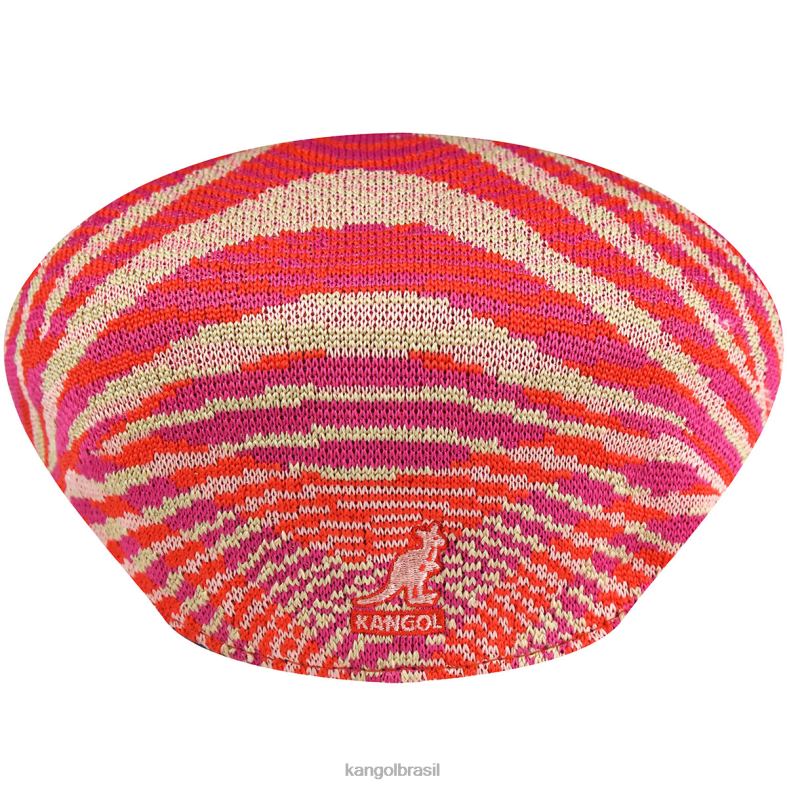 chapelaria | Kangol unissex bege/brilho cereja/rosa elétrico viagem selvagem 504 Z488095