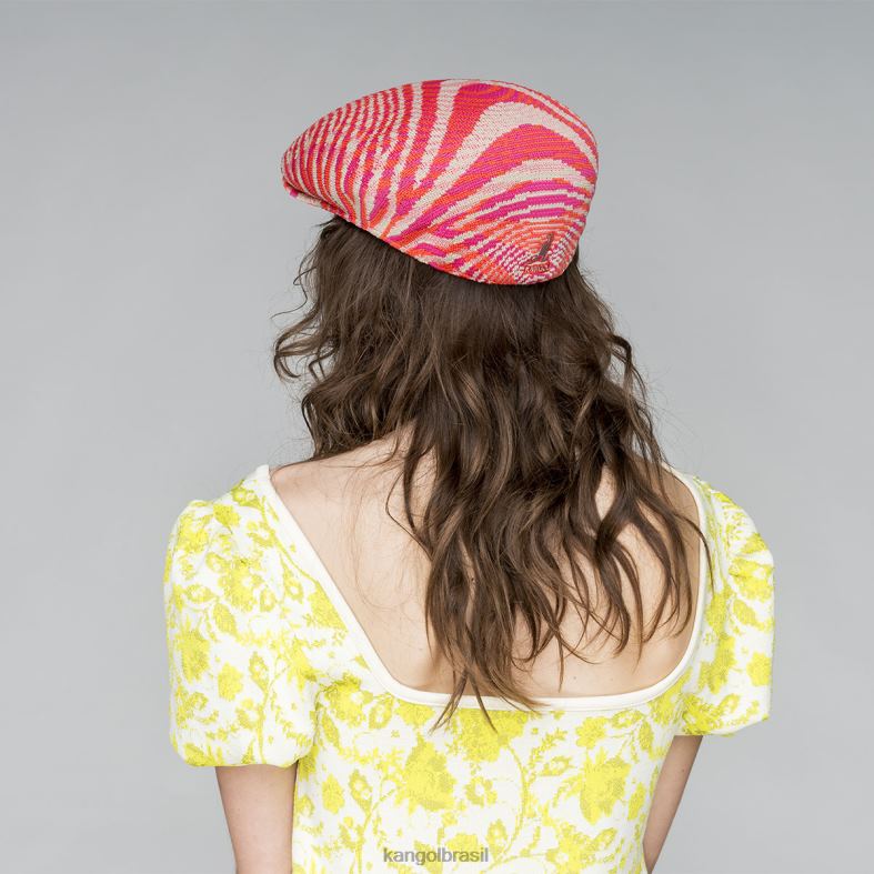 chapelaria | Kangol unissex bege/brilho cereja/rosa elétrico viagem selvagem 504 Z488095