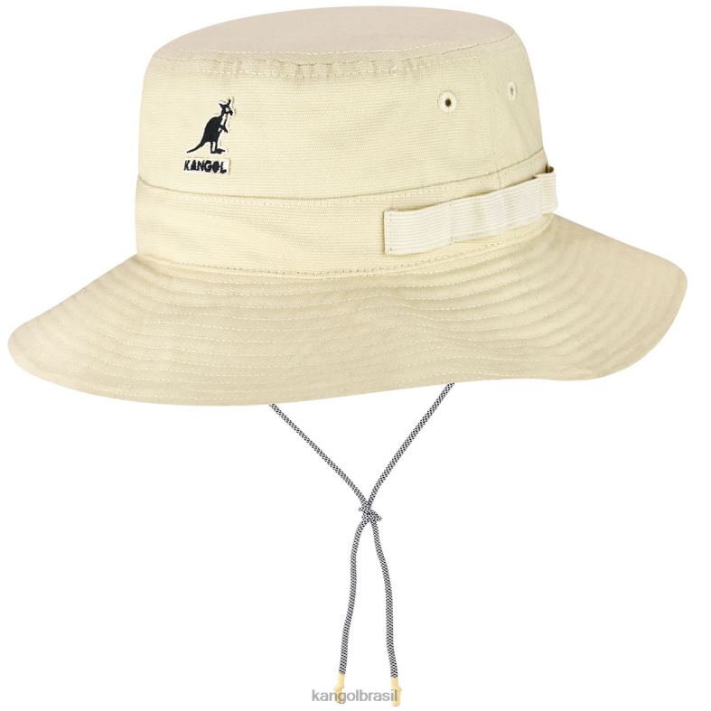 chapelaria | Kangol unissex bege chapéu de selva de cabos utilitários Z4880498