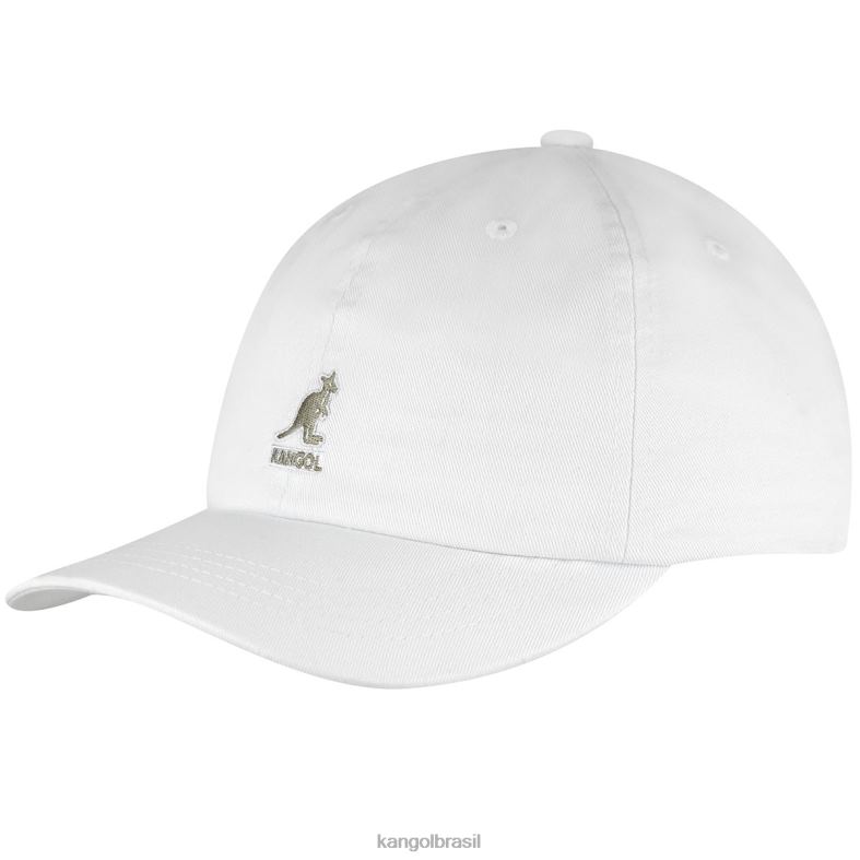 chapelaria | Kangol unissex branco beisebol lavado Z4880342
