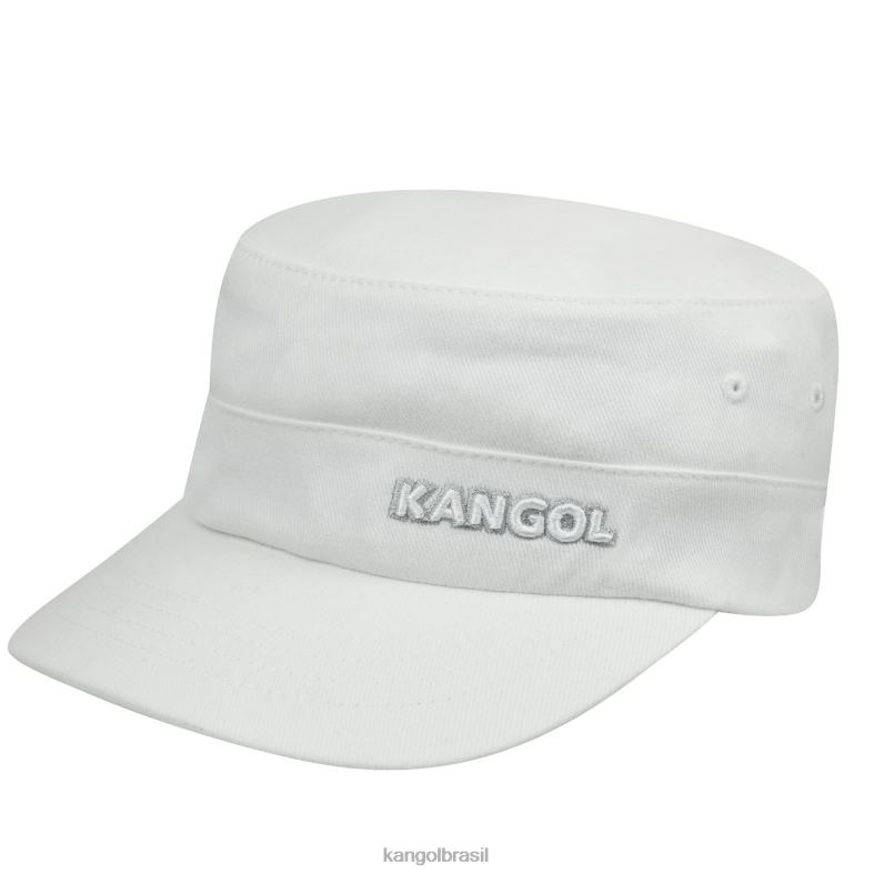 chapelaria | Kangol unissex branco boné do exército de sarja de algodão Z4880266