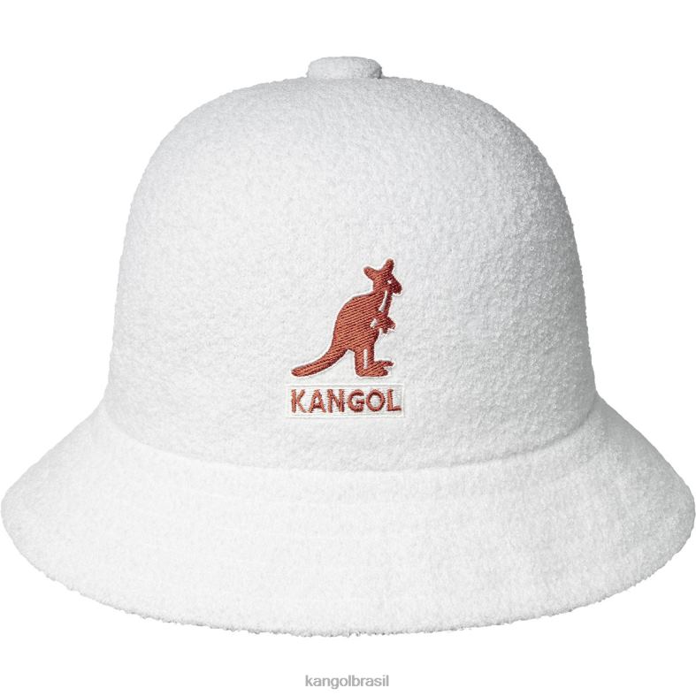 chapelaria | Kangol unissex branco logotipo grande casual Z4880521