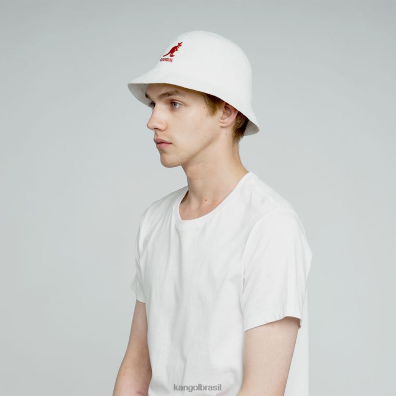 chapelaria | Kangol unissex branco logotipo grande casual Z4880521