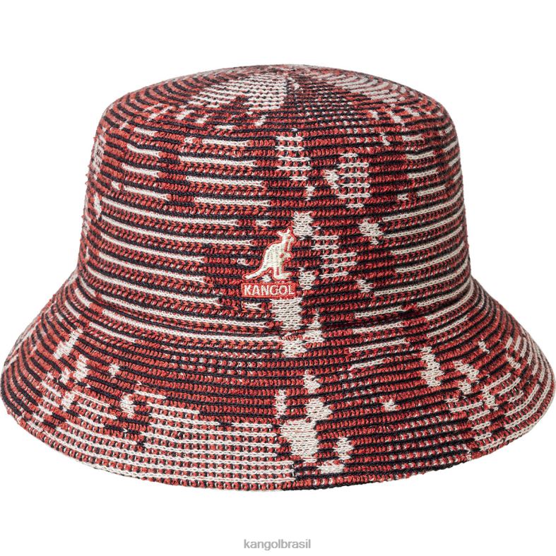 chapelaria | Kangol unissex brilho de cereja balde de costela camuflado Z4880567