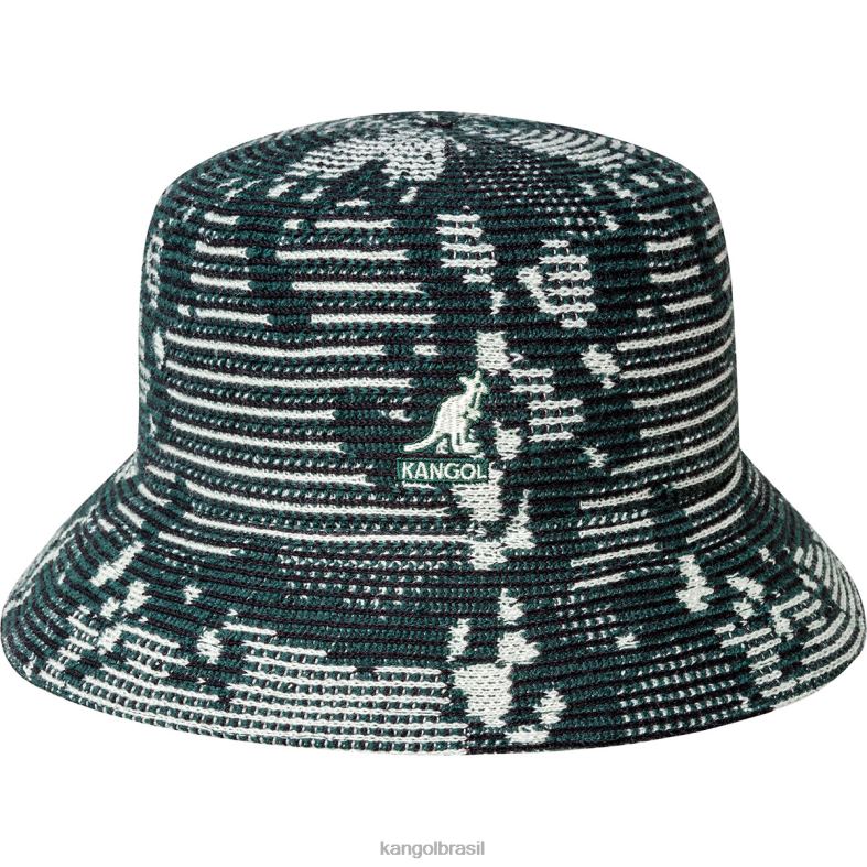 chapelaria | Kangol unissex brilho de cereja balde de costela camuflado Z4880567