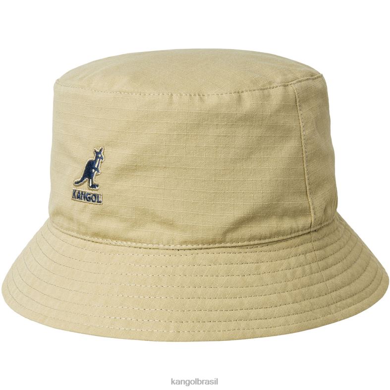 chapelaria | Kangol unissex cáqui balde de rotação essencial ripstop Z4880518