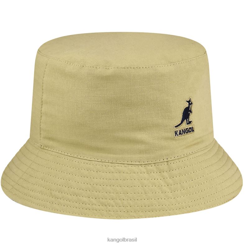 chapelaria | Kangol unissex cáqui balde de rotação essencial ripstop Z4880518