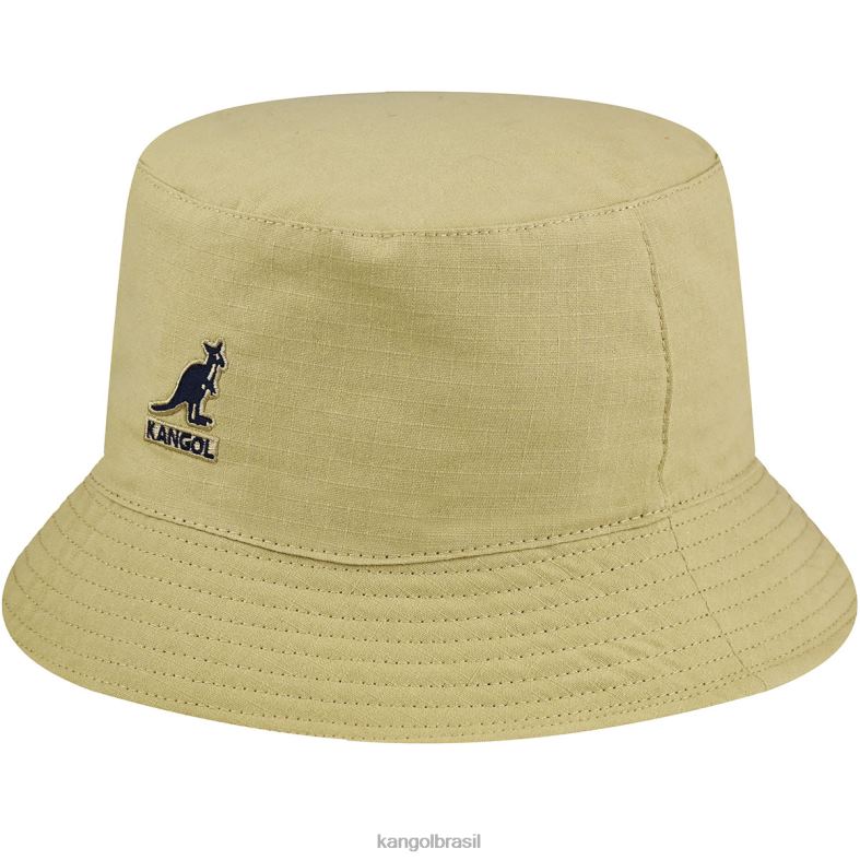 chapelaria | Kangol unissex cáqui balde de rotação essencial ripstop Z4880518