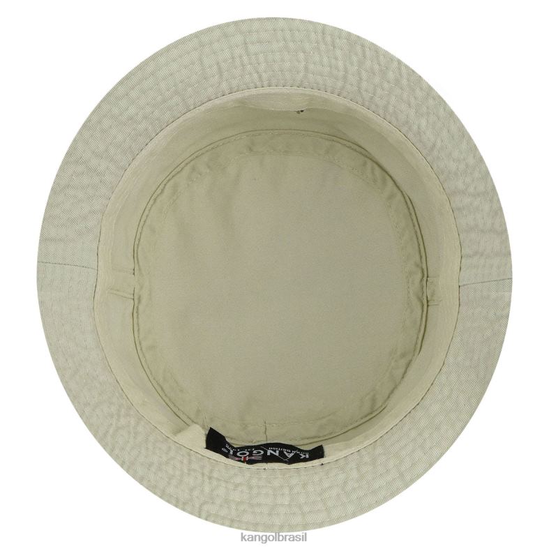 chapelaria | Kangol unissex cáqui chapéu balde lavado Z4880579
