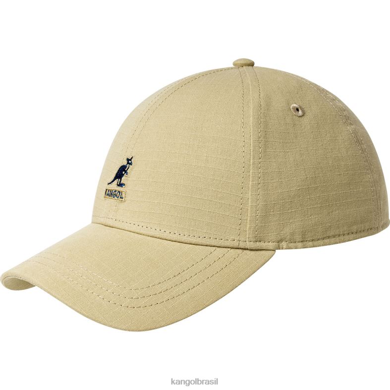 chapelaria | Kangol unissex cáqui ripstop beisebol essencial Z4880366