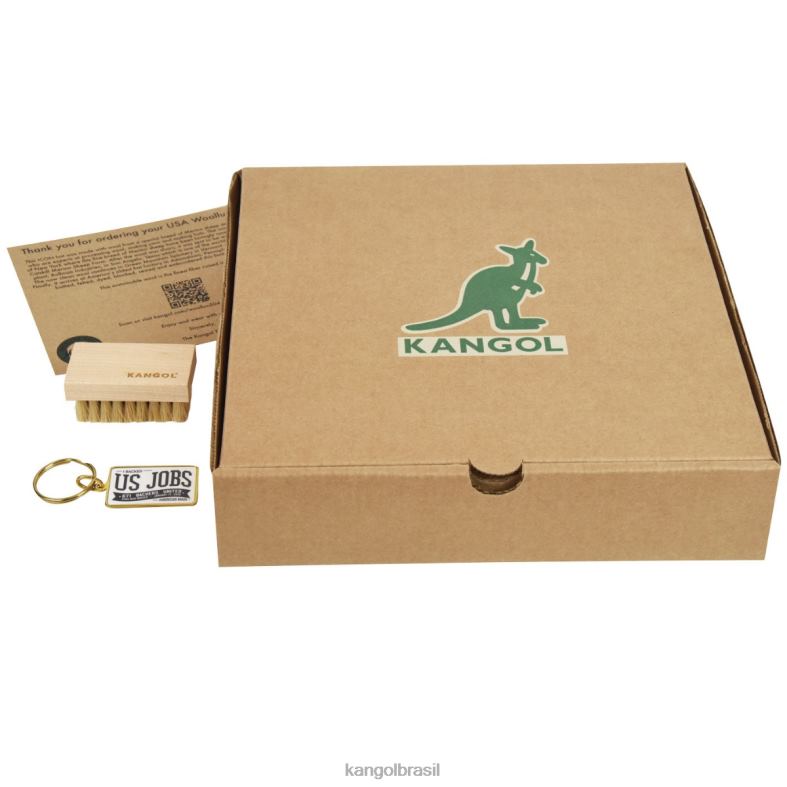 chapelaria | Kangol unissex camelo eua woollux 504 - edição limitada Z4880112