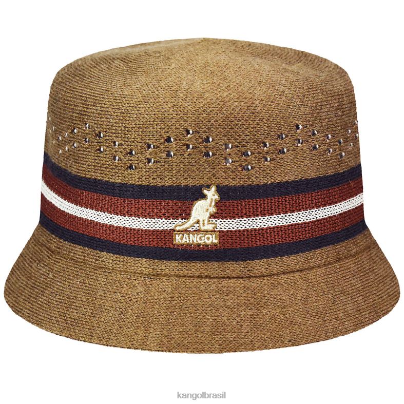chapelaria | Kangol unissex camelo lata de listras lisas Z4880570