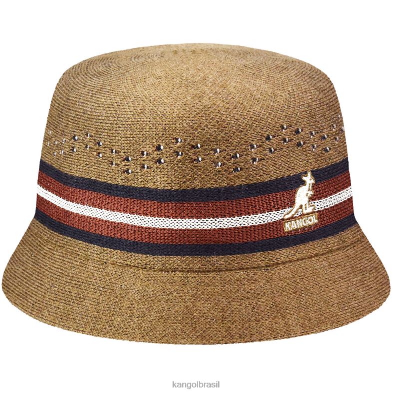 chapelaria | Kangol unissex camelo lata de listras lisas Z4880570
